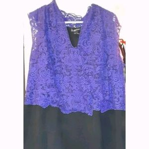 Black and Purple Dress